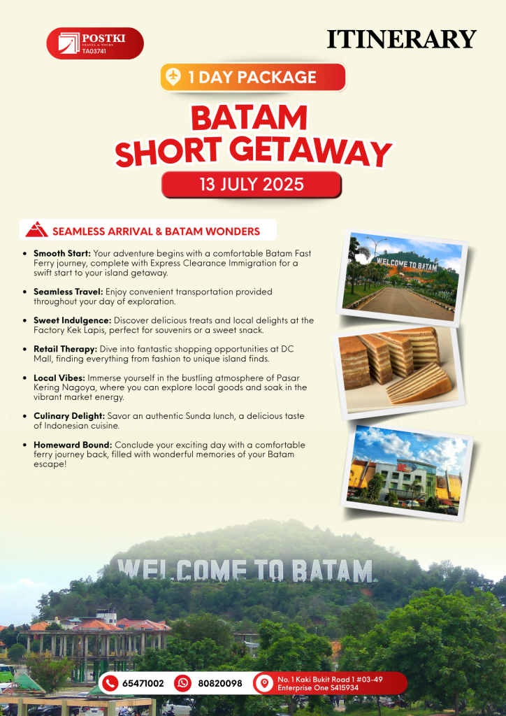 1 Day batam Short Getaway