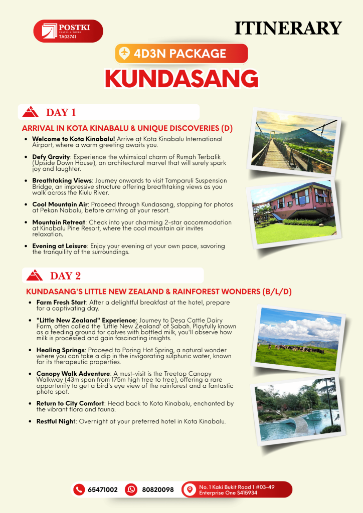 4DAYS 3 NIGHTS KUNDASANG NATURE TOUR Page 1