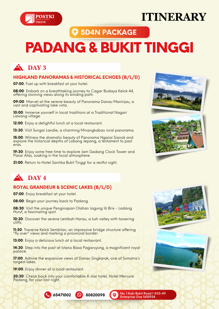 PADANG And BUKIT TINGGI 5D4N Page 2